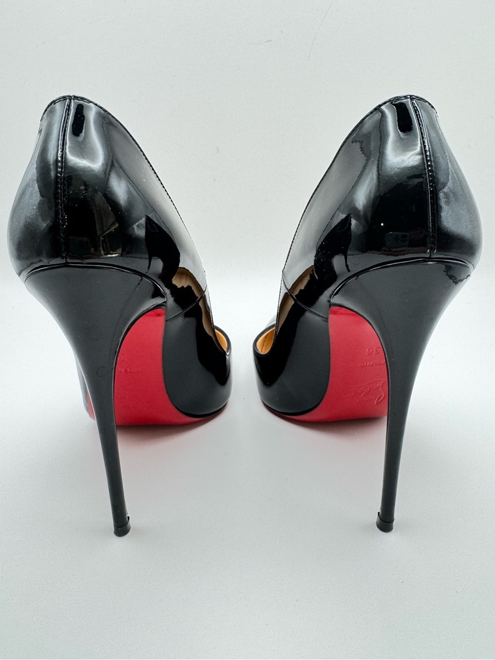 Christian Louboutin So Kate 120 Black Patent Leather Pumps EU 36 US 6 Red Sole - Picture 3 of 7